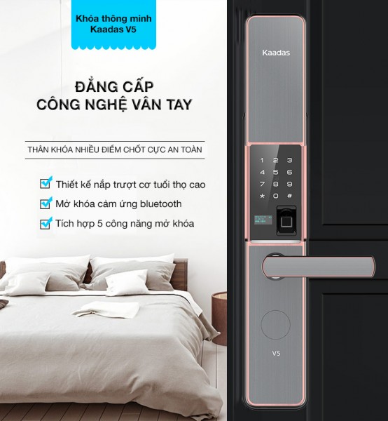 Khóa cửa điện tử Kaadas V5